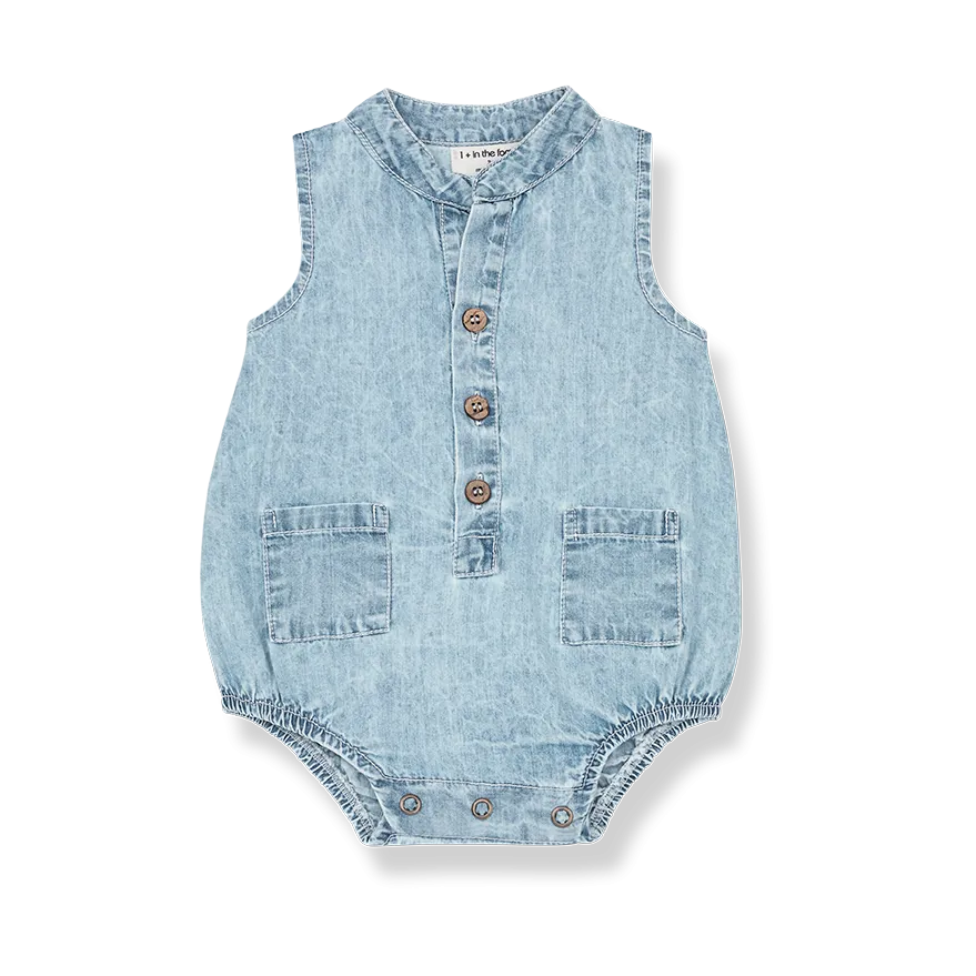 1   IN THE FAMILY GUIDO DENIM ROMPER