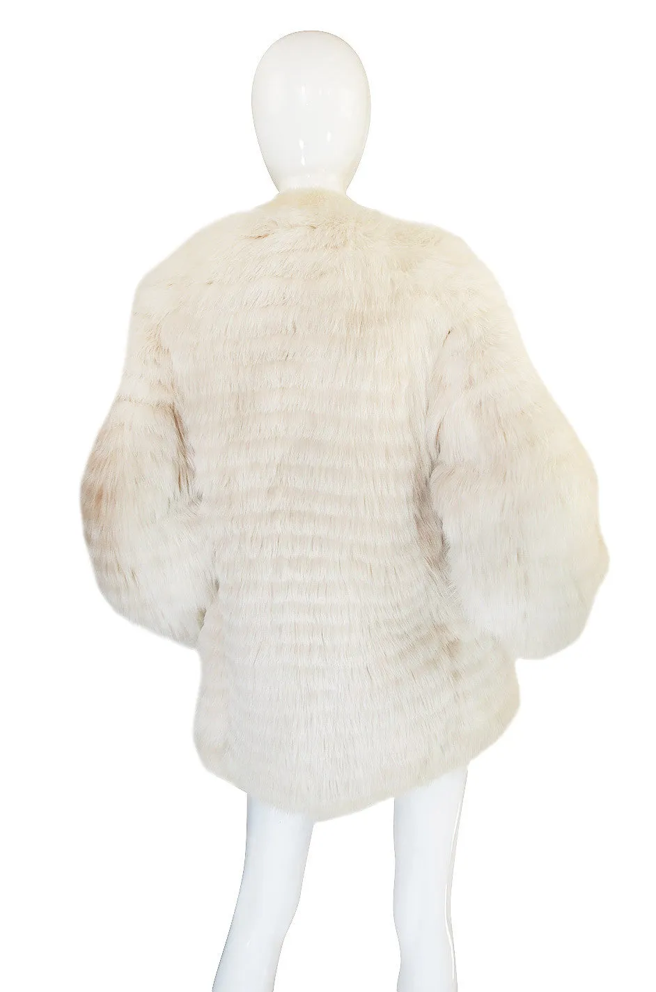 1978 Yves Saint Laurent Feather Fox & Mink Fur Jacket