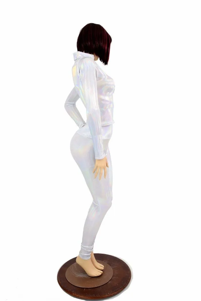 2PC Flashbulb Mock Catsuit (Leggings & Top)