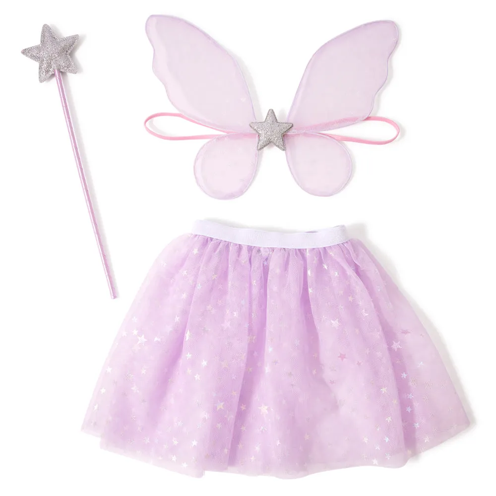 Accessorize London Girl's Pink Star Fairy Dress Up Set Of 3