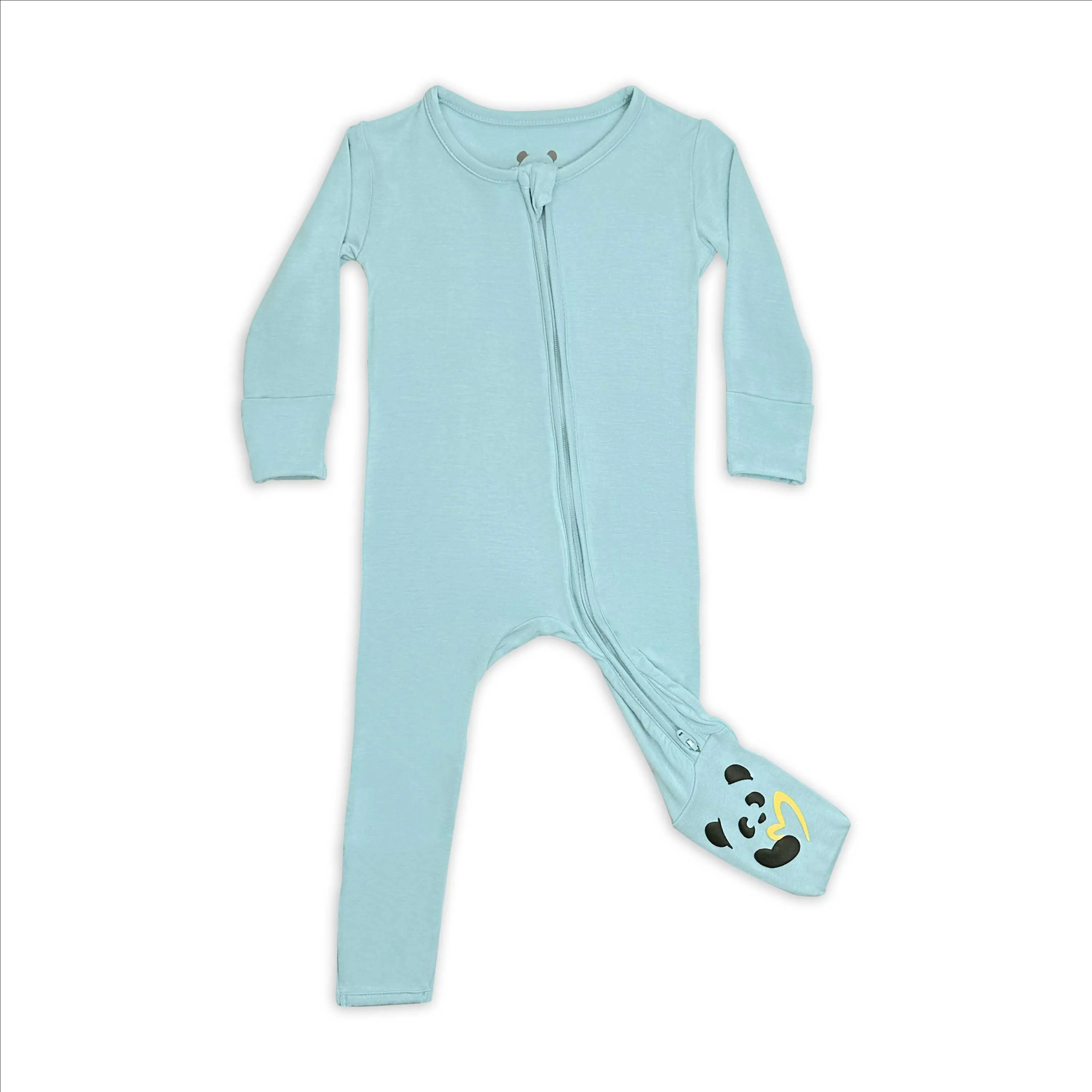 Adventure Blue Bamboo Convertible Footie