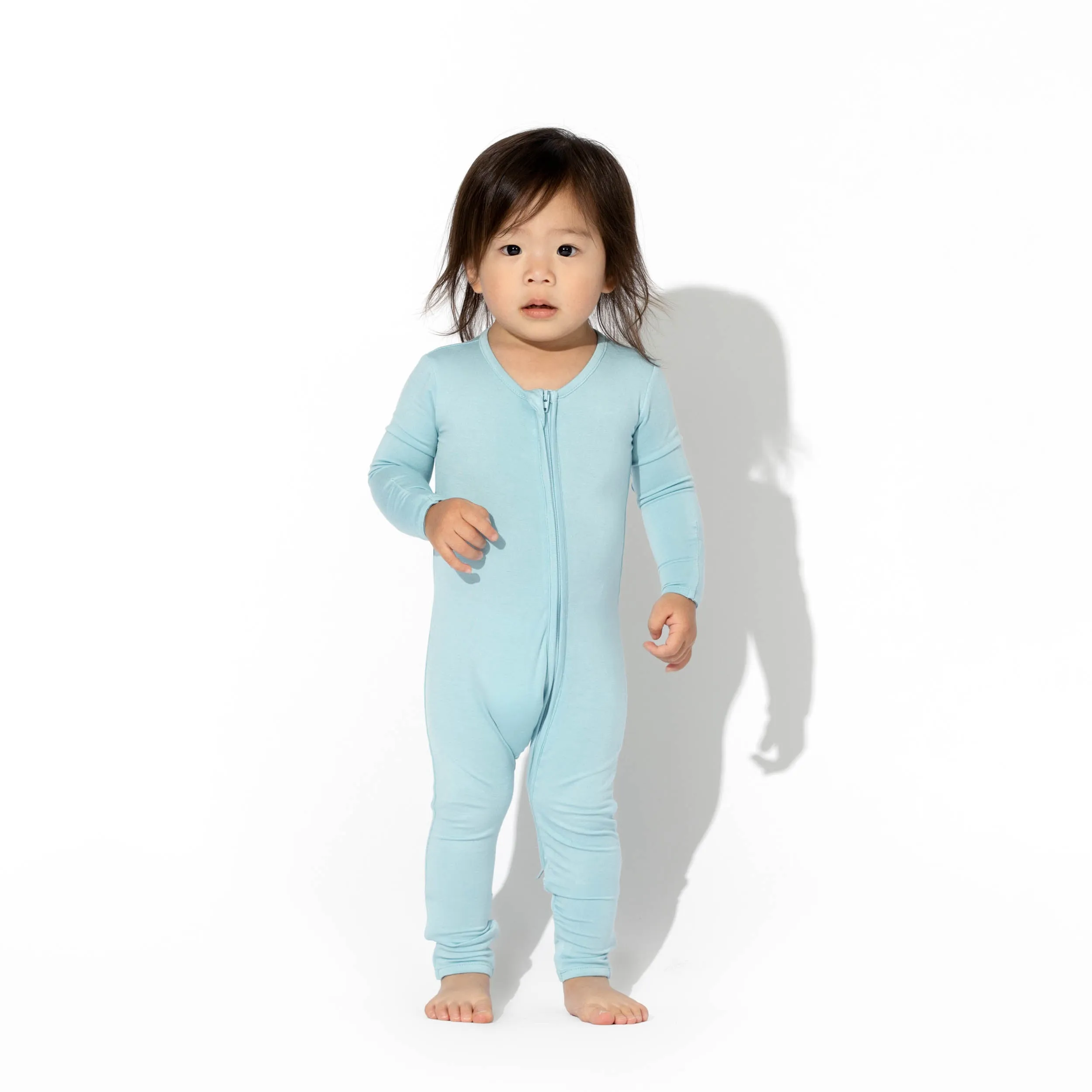 Adventure Blue Bamboo Convertible Footie