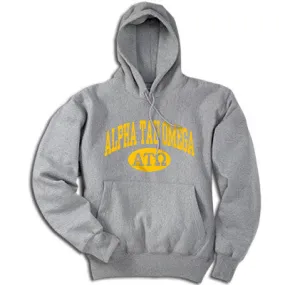 Alpha Tau Omega Hoodie, Printed Vertical Arc Design - G185 - CAD