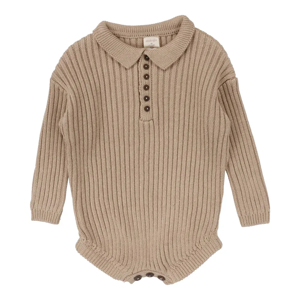 Analogie Boys Oatmeal Knit Romper