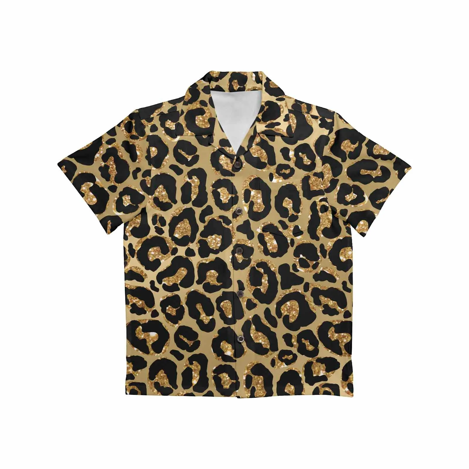 Animal print 4  Little Boys Hawaiian Shirt