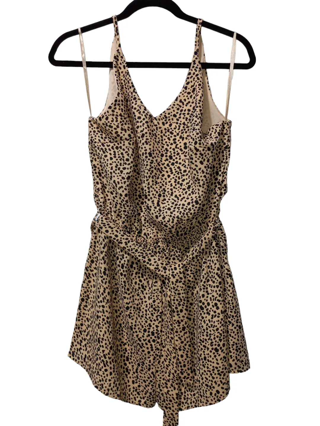 Animal Print Romper She   Sky, Size M