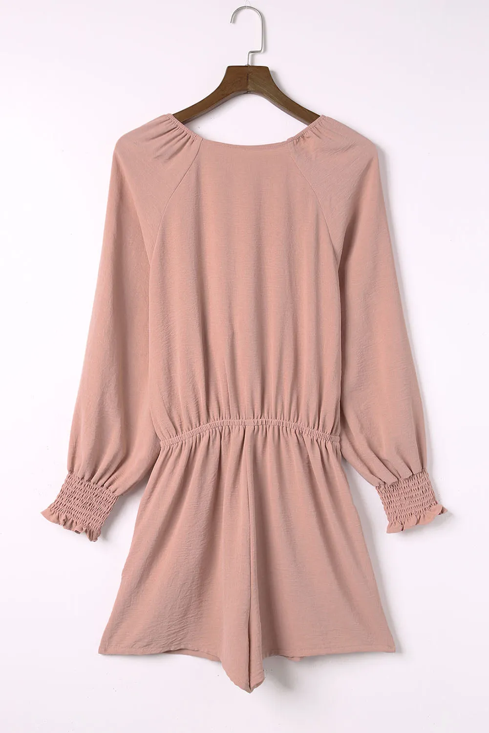 *APP EXCLUSIVE* Tied Flounce Sleeve Plunge Romper