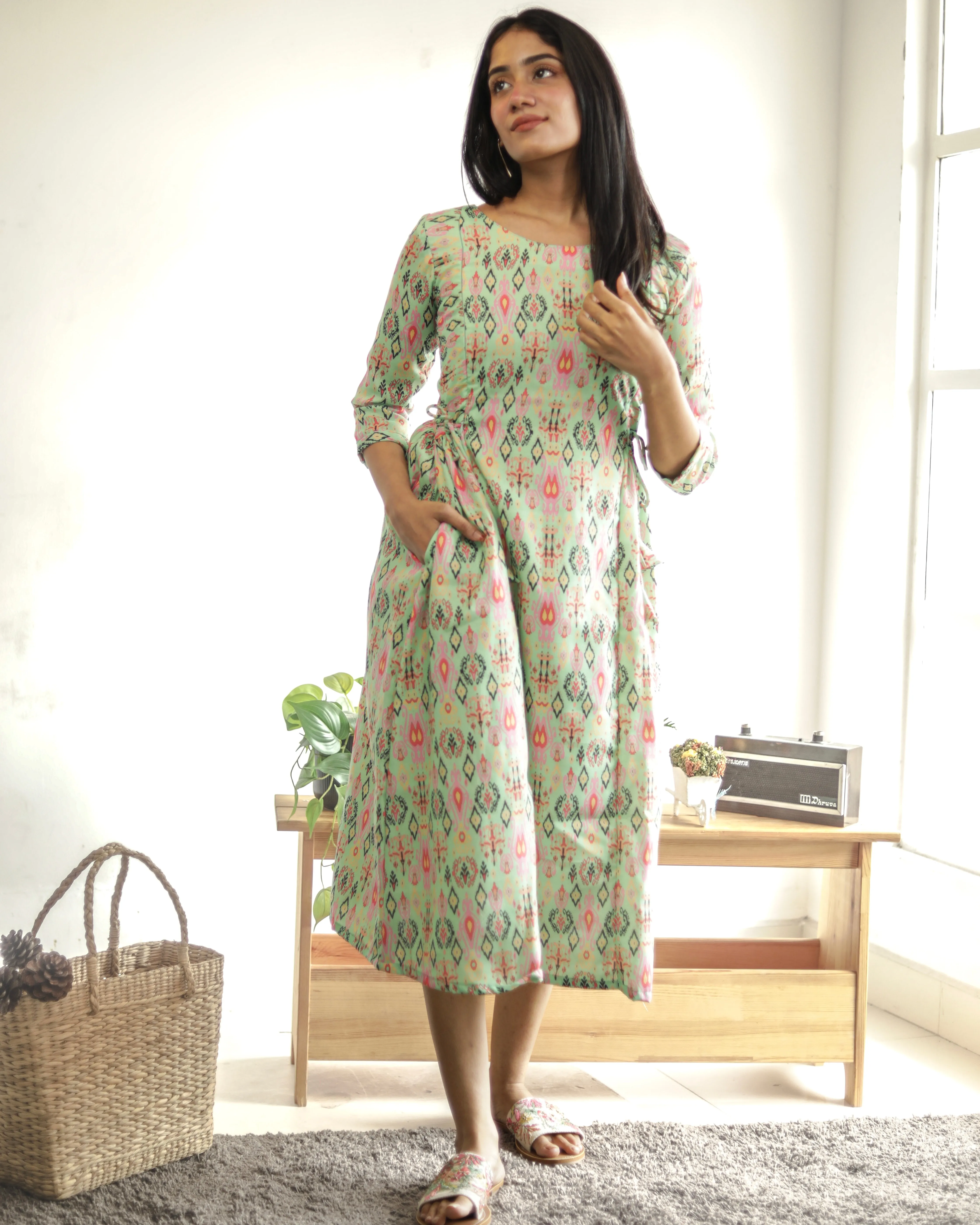 Aqua Vine - Non Feeding Dress/ Kurti