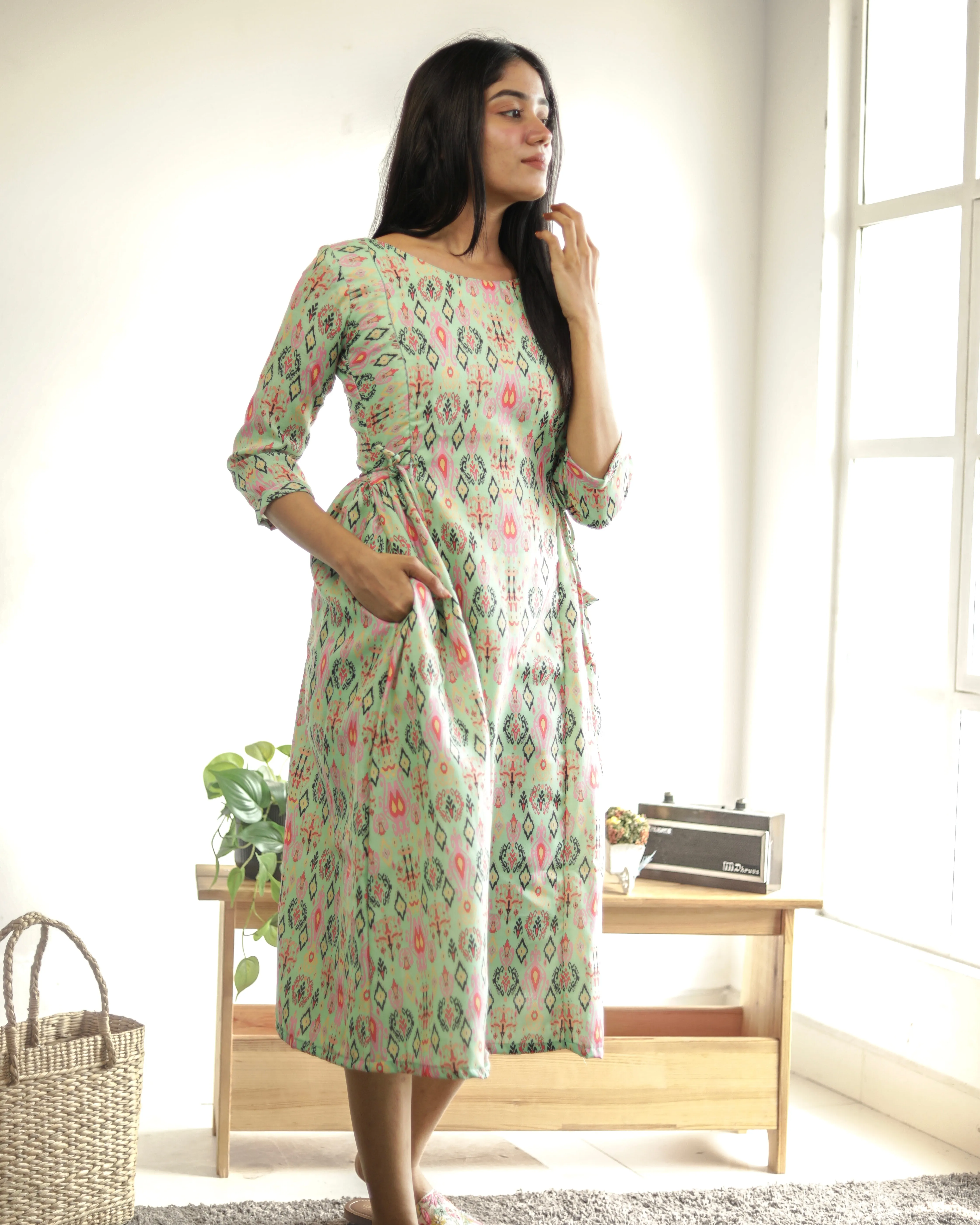 Aqua Vine - Non Feeding Dress/ Kurti