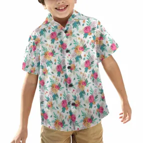 Australian Floral  Little Boys Hawaiian Shirt