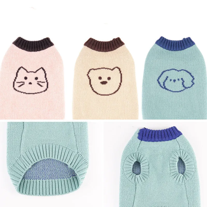 Autumn And Winter New Puppy Dog Vest Sweater