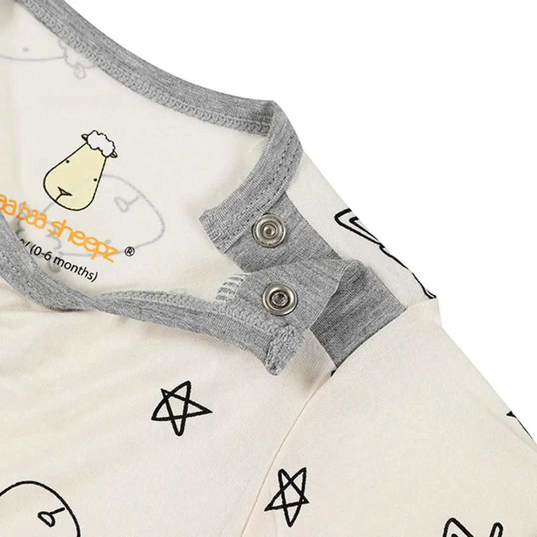 Baa Baa Sheepz Romper Short Sleeve Dream Baa Baa Yellow