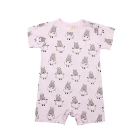 Baa Baa Sheepz Romper Short Sleeve Pink Big Sheepz