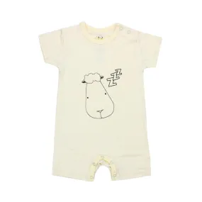 Baa Baa Sheepz Romper Short Sleeve Yellow Sleepy Head