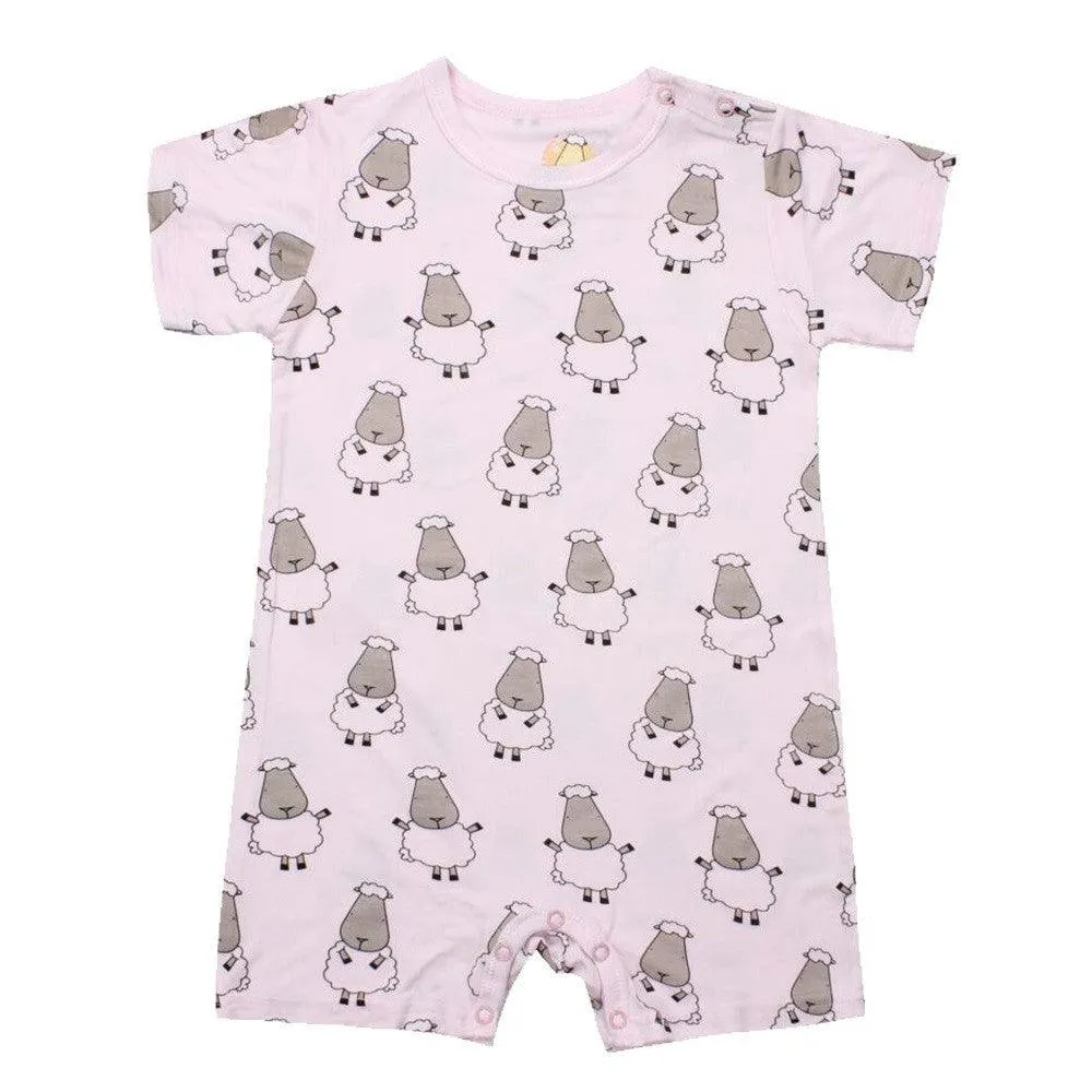 Baa Baa Sheepz Short Sleeve Romper- Big Sheep