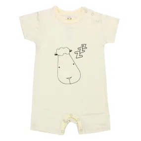 Baa Baa Sheepz Short Sleeve Romper - Yellow Sleepy Head