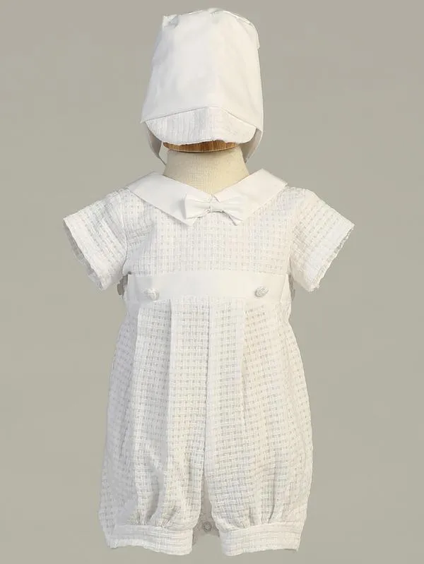 Baby Boys Baptism Christening Gown & Romper - Mason