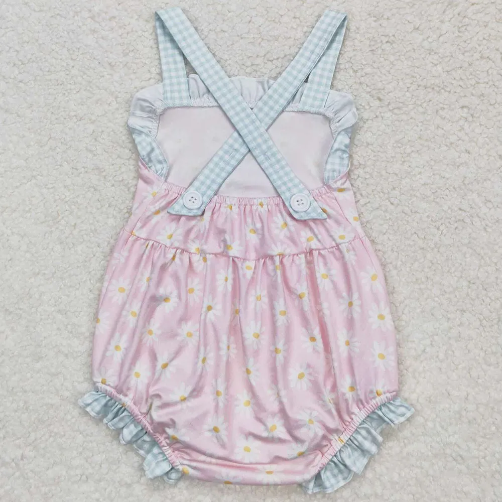 Baby Infant Girls Romper Flower Straps Rompers SR1182