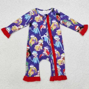 Baby Infant Girls Rompers Princess Christmas Zip Rompers LR1741