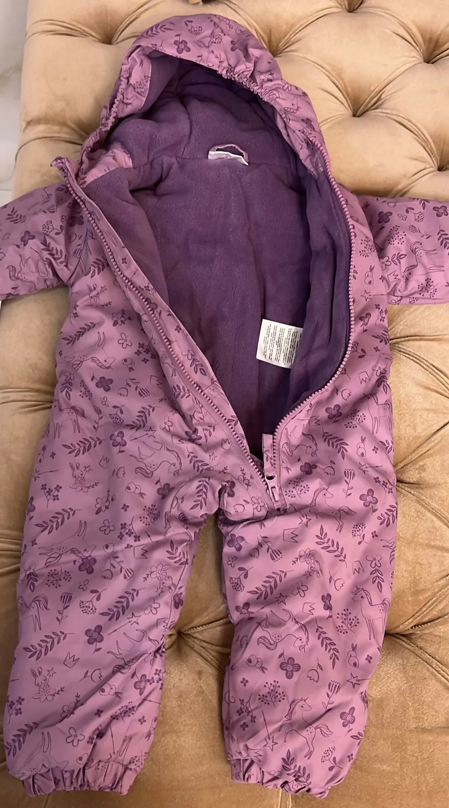 Baby WindCheater Romper with Warm Fleece Inside