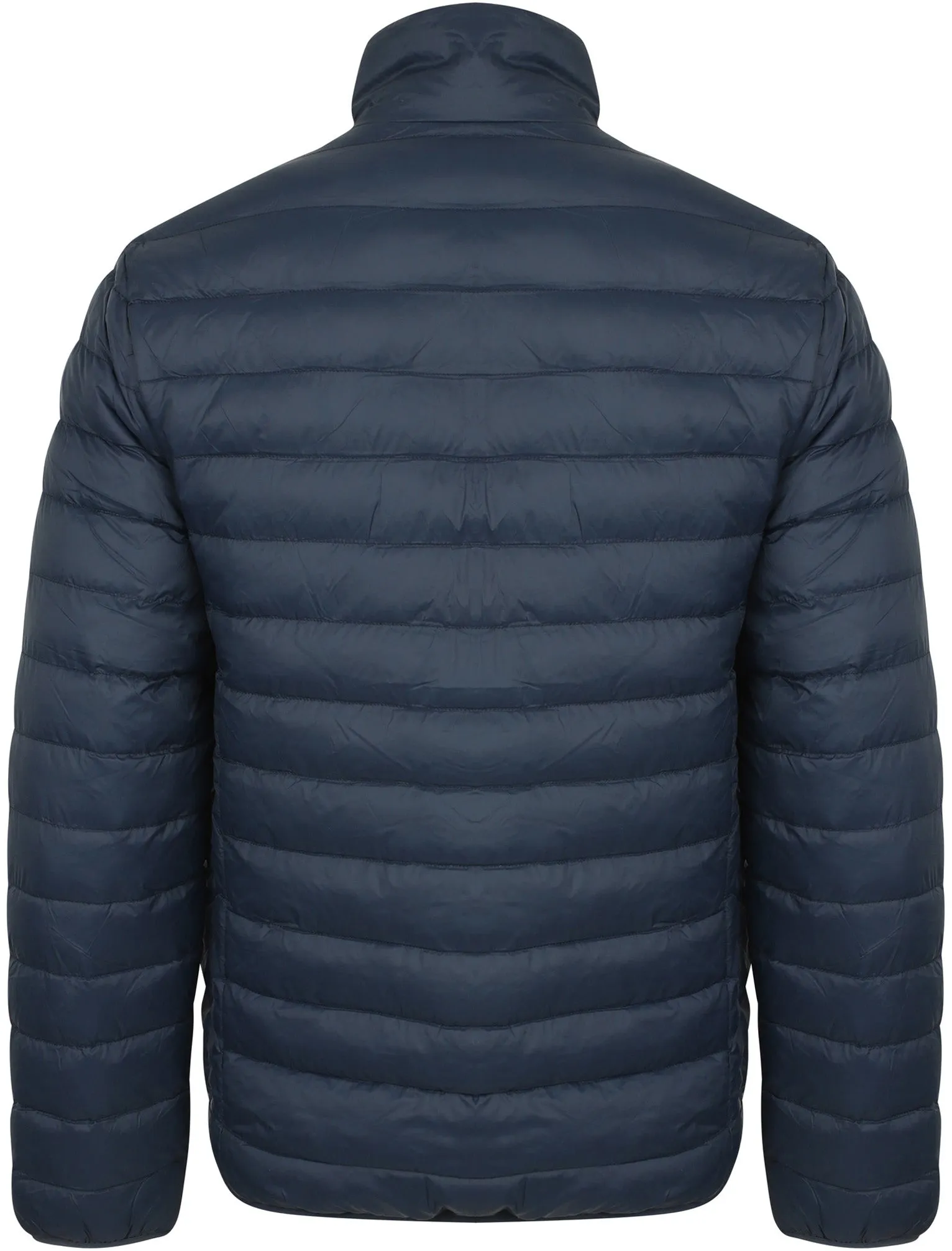 Bakman Funnel Neck Quilted Puffer Jacket in Midnight Blue - Tokyo Laundry