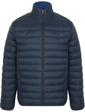 Bakman Funnel Neck Quilted Puffer Jacket in Midnight Blue - Tokyo Laundry