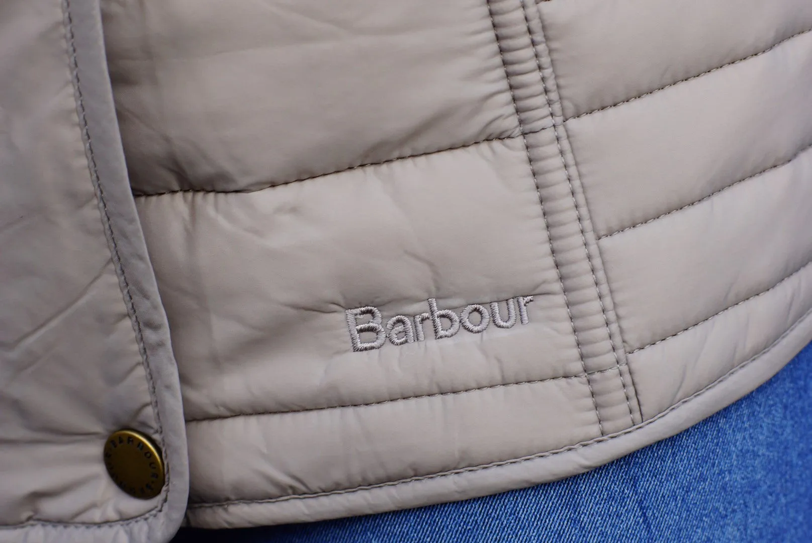 Barbour Crossrail ladies quilt in dark pearl LQU0764BE91