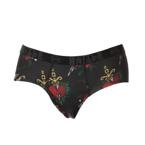 Battle Briefs Womens Tattoo Hearts