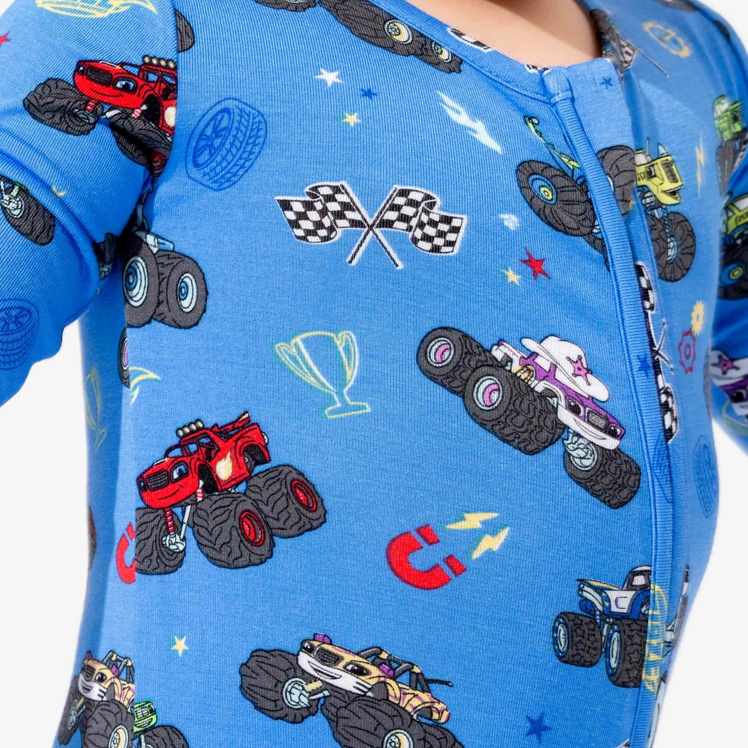 Bellabu Bear Convertible Footie - Blaze and the Monster Machines