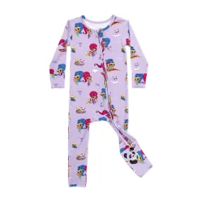 Bellabu Bear Convertible Footie - Shimmer & Shine