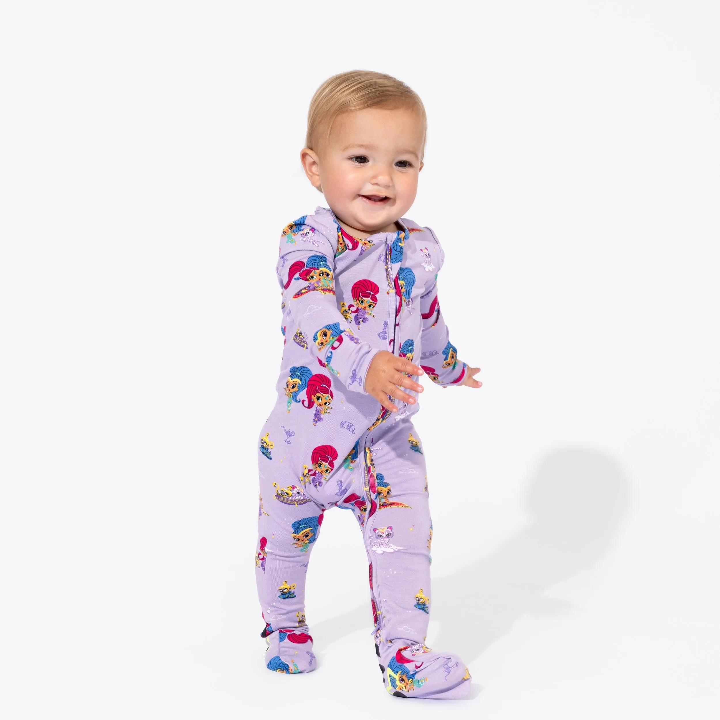 Bellabu Bear Convertible Footie - Shimmer & Shine