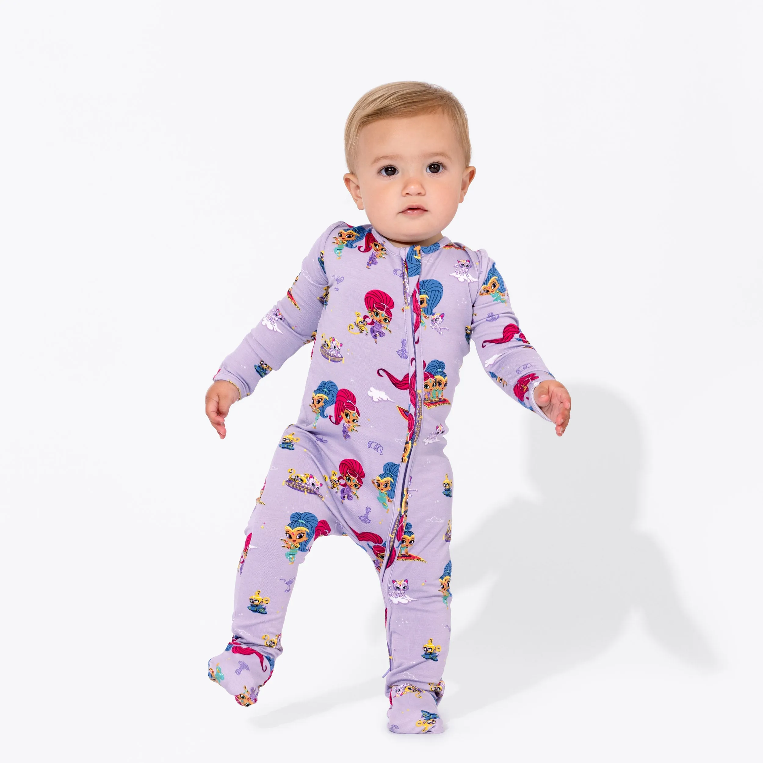 Bellabu Bear Convertible Footie - Shimmer & Shine