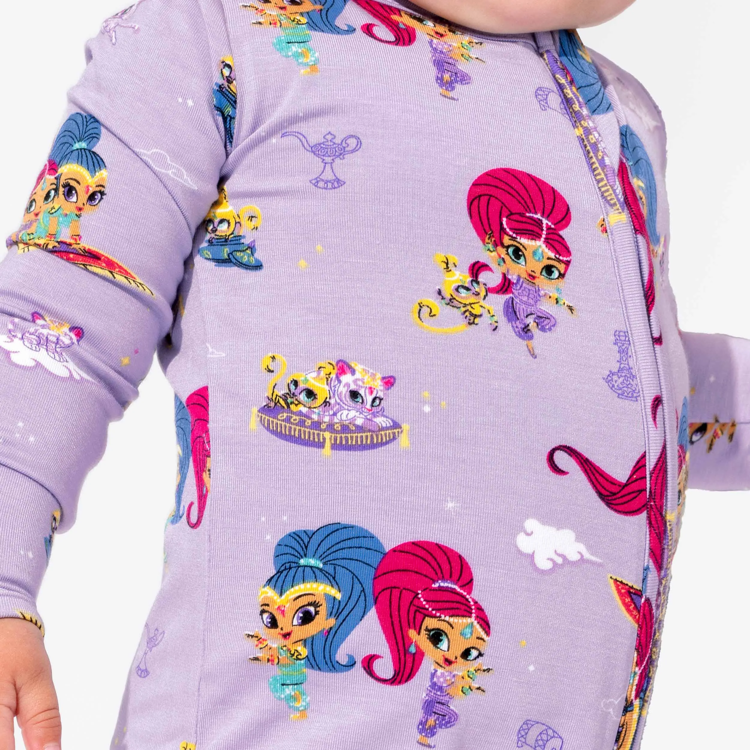 Bellabu Bear Convertible Footie - Shimmer & Shine