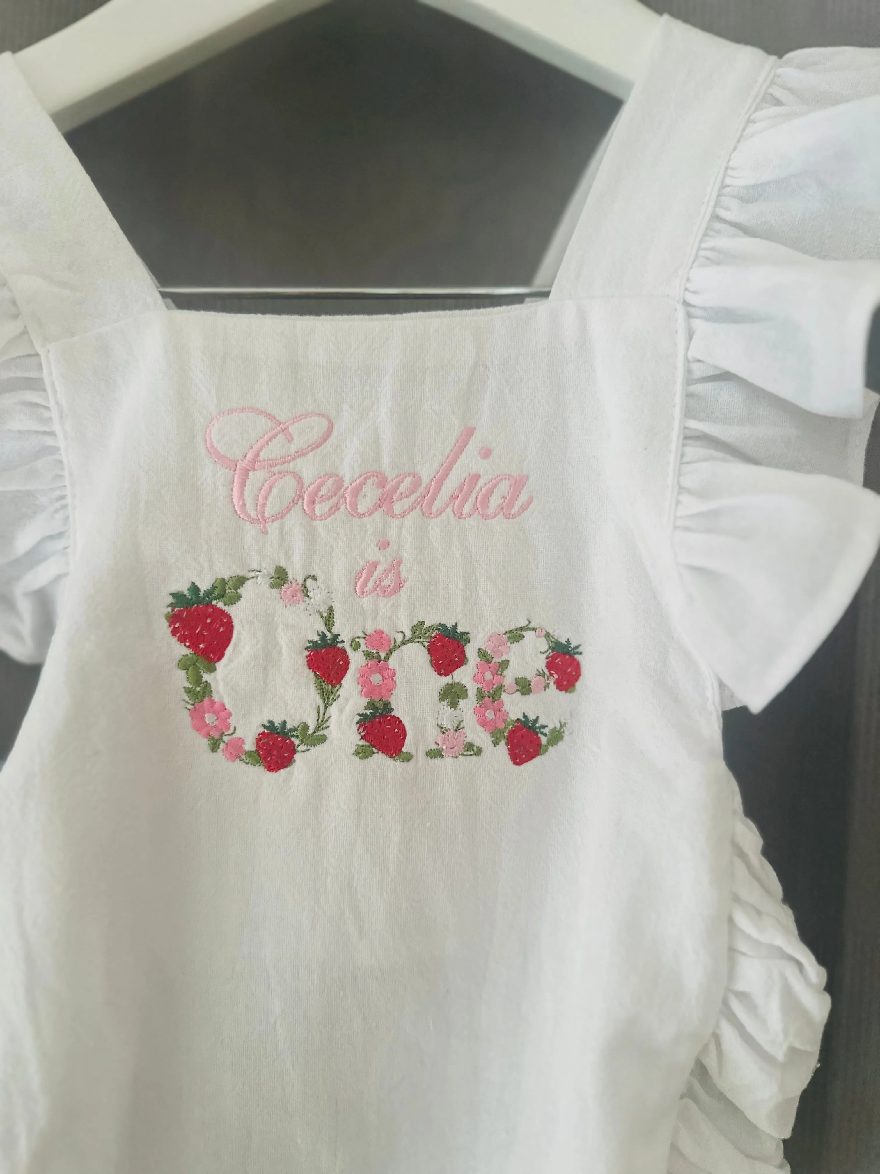 Berry First One Birthday Romper