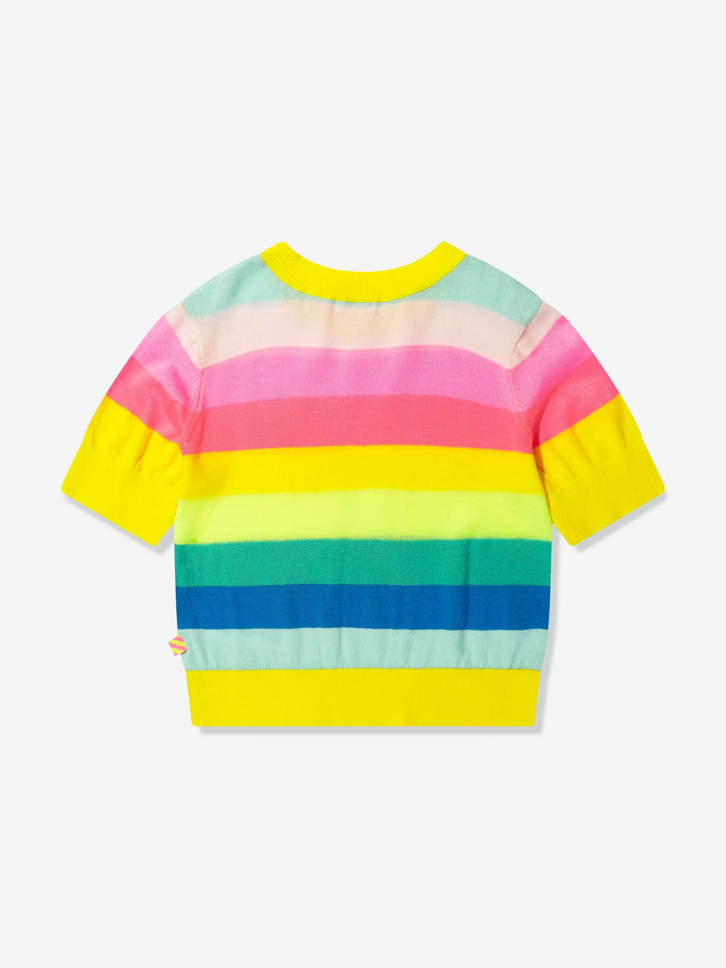 Billieblush Girls Knitted Striped Sweatshirt in Multicolour