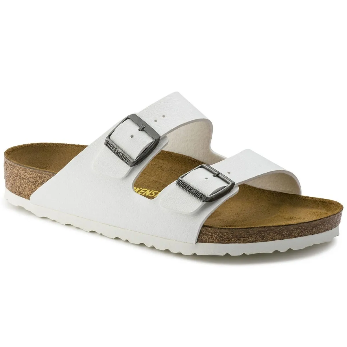 Birkenstock Men's Arizona White Birko-Flor