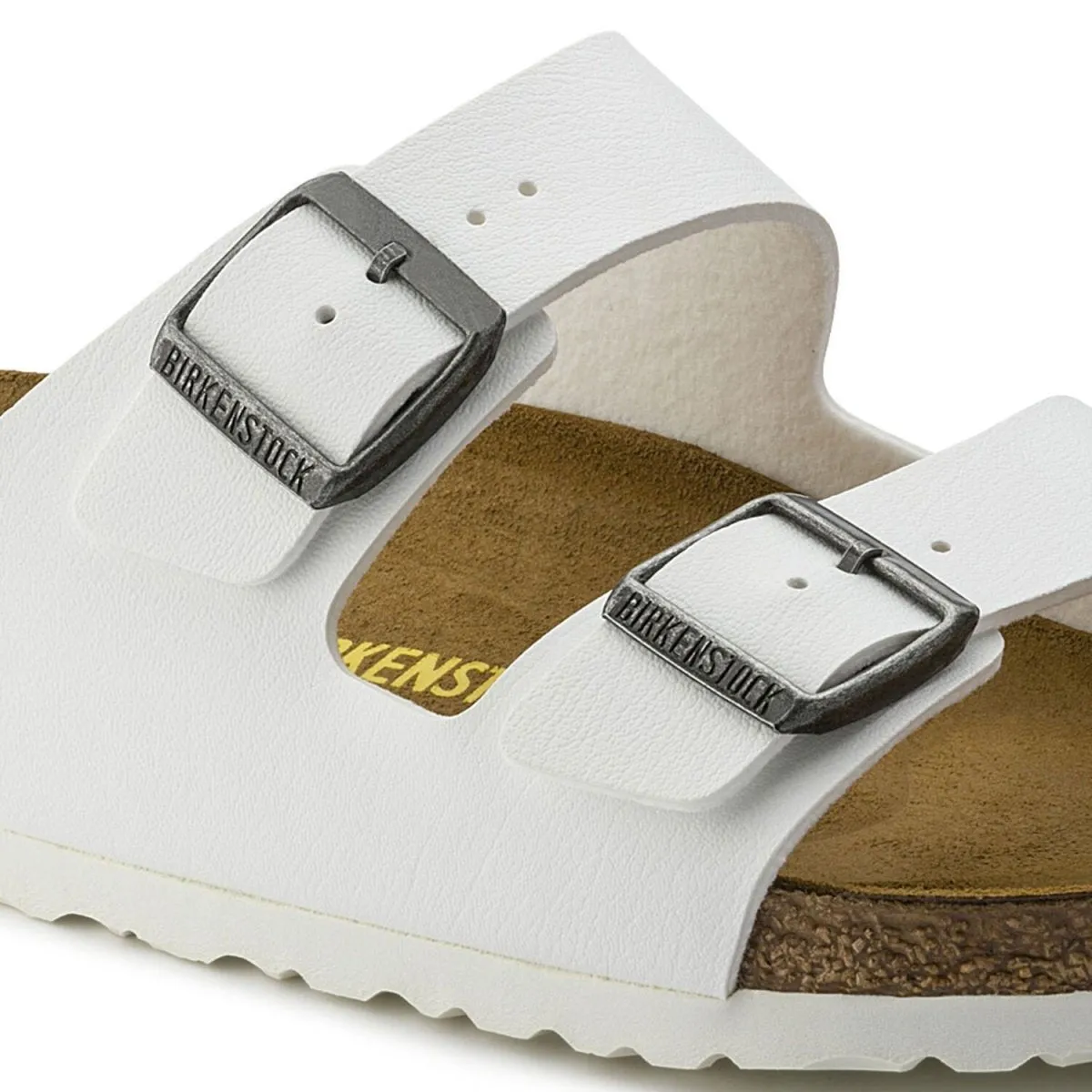 Birkenstock Men's Arizona White Birko-Flor