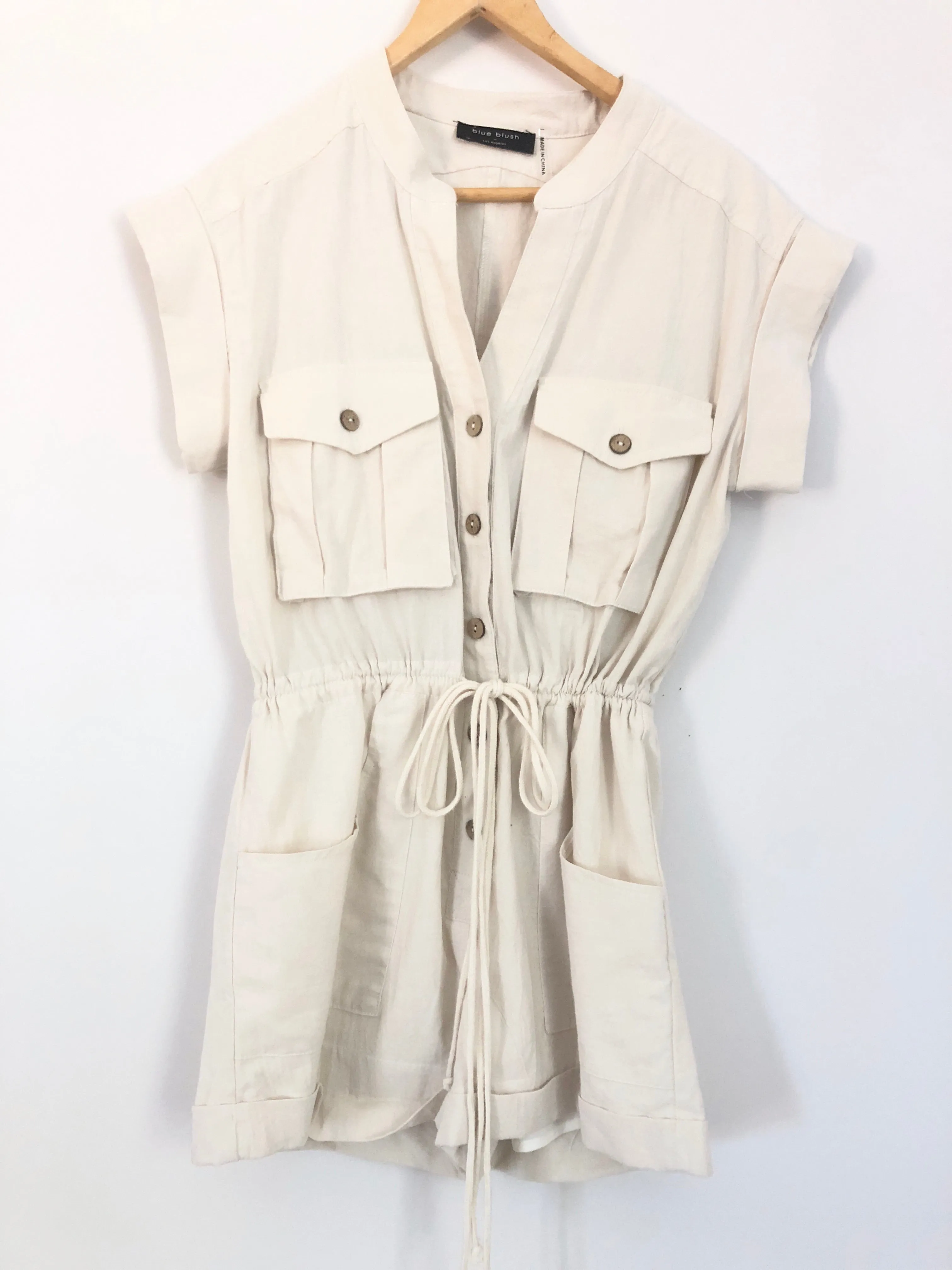 Blue Blush Safari Romper- Size S