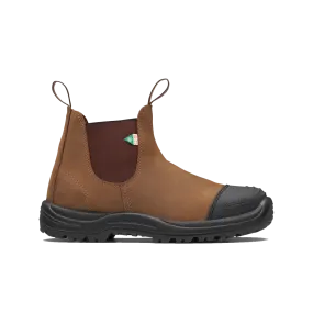 Blundstone Work & Safety Series, Rubber Toe Cap Saddle Brown #169