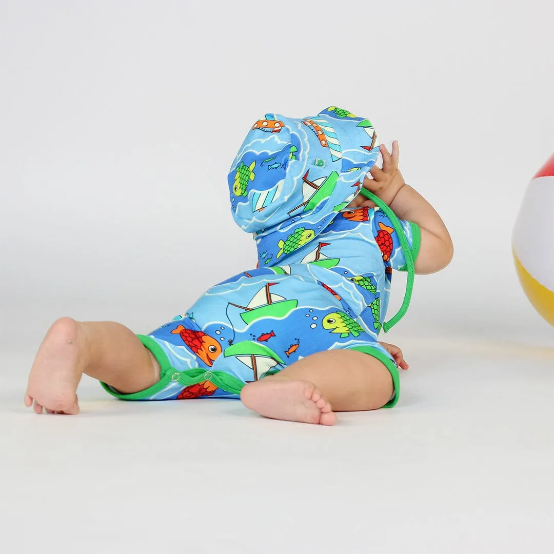 Boat And Fish Short Romper [only 6 Months left]