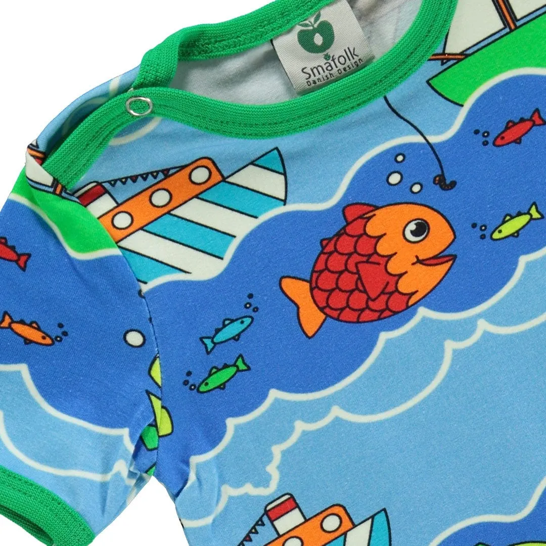 Boat And Fish Short Romper [only 6 Months left]