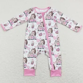 Boutique Baby Girls Rompers Valentines Jumpsuits LR0906