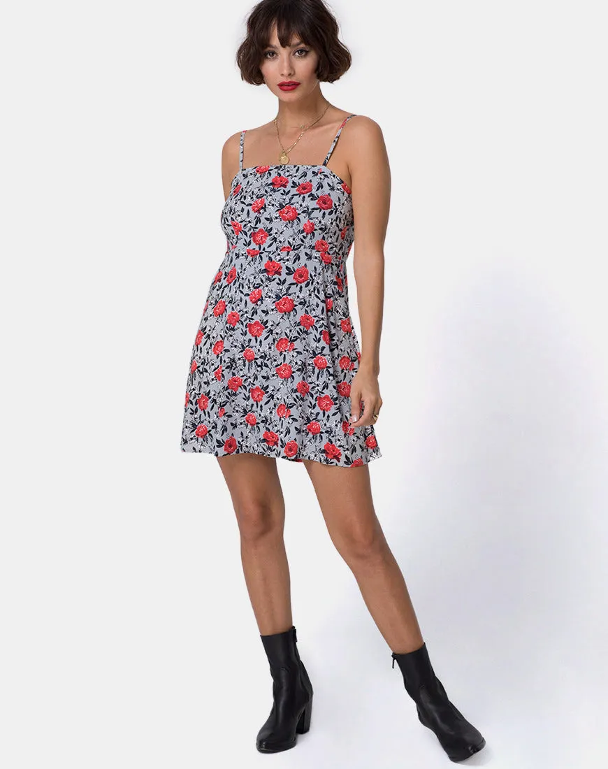 Boyah Slip Dress in Blooming Rose