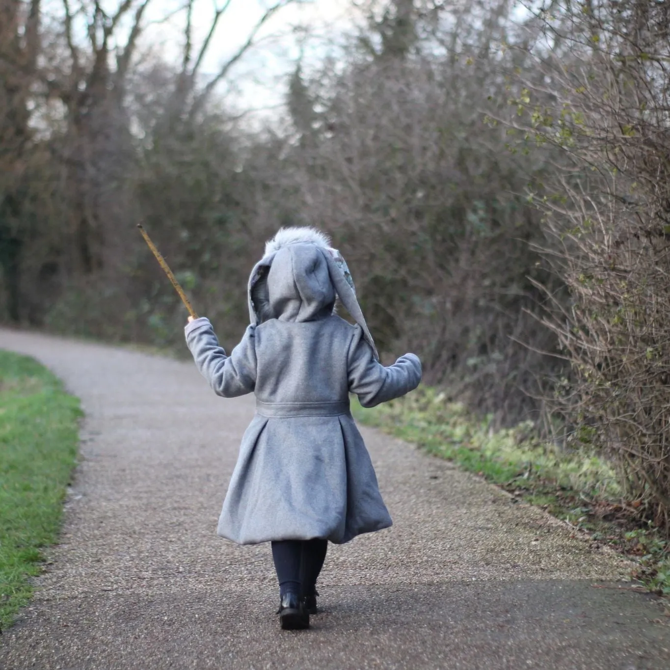 Bunny Coat - Grey