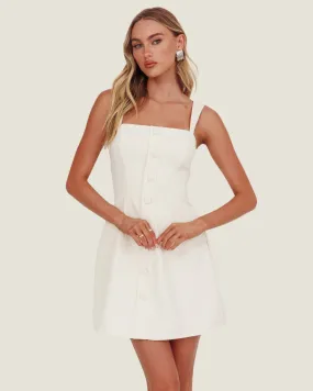 Butter Sleeveless Square Neck Mini Dress