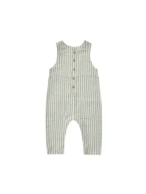 Button Jumpsuit - Summer Stripe