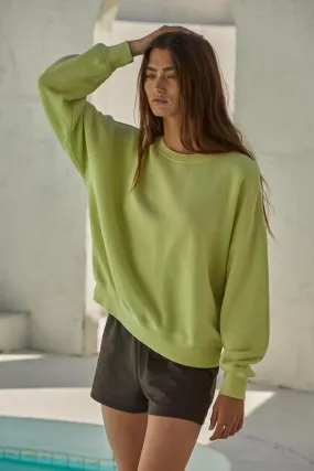 By Together Lime Crew Sweatshirt