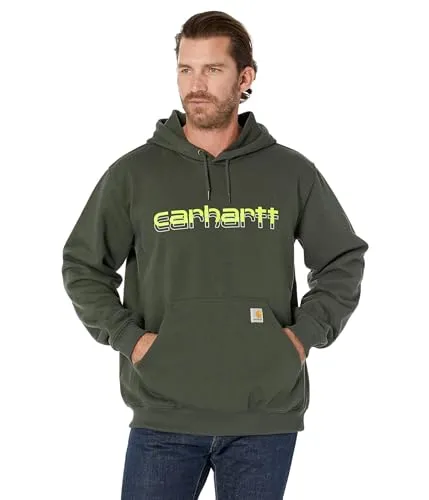 Carhartt 105679 Men's Rain Defender Loose Fit Midweight Logo Graphic Sweatshirt