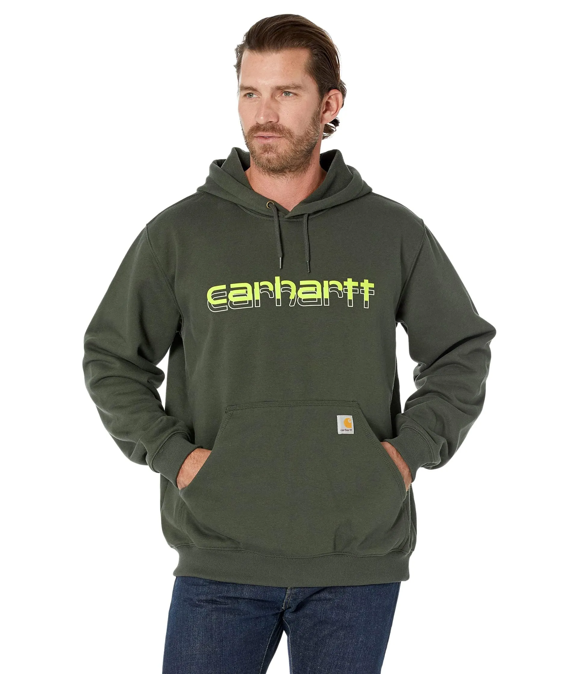 Carhartt 105679 Men's Rain Defender Loose Fit Midweight Logo Graphic Sweatshirt