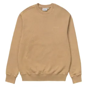 Carhartt WIP Mosby Script Sweat Dusty H Brown